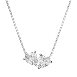 Dây Chuyền Nữ Swarovski Mesmera Necklace Heart, White, Rhodium Plated 5517117 Màu Bạc
