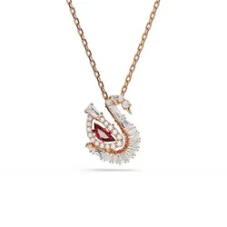 Dây Chuyền Nữ Swarovski Pendant Red, Rose Gold-tone Plated 5732413 Màu Vàng Hồng