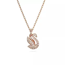 Dây Chuyền Nữ Swarovski Swan, Small, White, Rose Gold-tone Plated 5647555 Màu Vàng Hồng