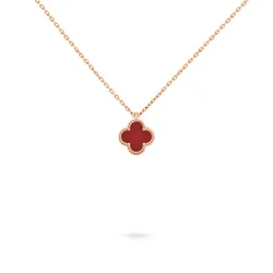 Dây Chuyền Nữ Van Cleef & Arpels Sweet Alhambra Pendant 18K Rose Gold, Carnelian VCARN59M00 Màu Đỏ - Vàng Hồng