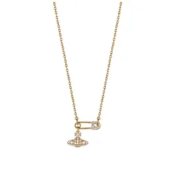 Dây Chuyền Nữ Vivienne Westwood Lucrece Pendant Necklace Màu Vàng Gold
