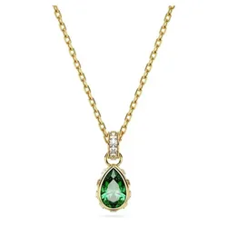 Dây Chuyền Swarovski Stilla Pendant Pear Cut, Green, Gold-Tone Plated 5648751 Màu Vàng - Xanh
