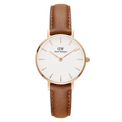 Đồng Hồ Daniel Wellington Petite Durham RG White 28mm DW00100228 Màu Nâu Trắng