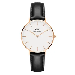 Đồng Hồ Daniel Wellington Petite Sheffield 28mm DW00100230 Màu Đen Trắng