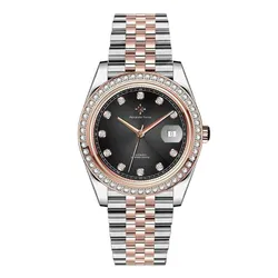 Đồng Hồ Nam Alexander Ferros 8021D/01 Màu Đen Bạc