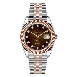 Đồng Hồ Nam Alexander Ferros 8032D/08 Màu Bạc - Nâu