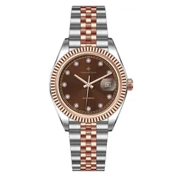 Đồng Hồ Nam Alexander Ferros 8132D/08 Màu Nâu - Bạc