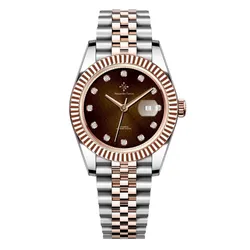 Đồng Hồ Nam Alexander Ferros 8192D/08 Màu Bạc - Nâu