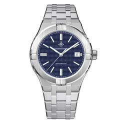 Đồng Hồ Nam Alexander Ferros Automatic 3062S-05 42mm Màu Bạc Xanh