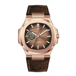 Đồng Hồ Nam Alexander Ferros Automatic 6102R-08 42.5mm Màu Nâu - Vàng Hồng