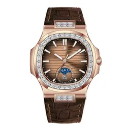 Đồng Hồ Nam Alexander Ferros Automatic 6111R-08 42.5mm Màu Nâu - Vàng Hồng