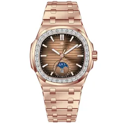 Đồng Hồ Nam Alexander Ferros Automatic 6111R-08 42.5mm Màu Vàng Hồng