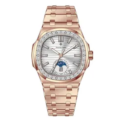 Đồng Hồ Nam Alexander Ferros Automatic Watch 6111R/02 Màu Vàng Hồng/Trắng