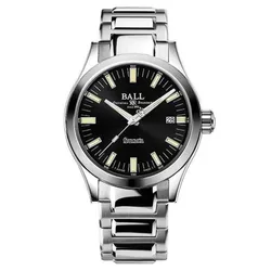 Đồng Hồ Nam Ball Engineer III Marvelight Chronometer 40mm NM2032C-S1C-BK Màu Bạc Đen