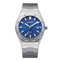 Đồng Hồ Nam Cadisen Casual Mechanical Man Watch C8193G-T1 Màu Bạc/Xanh Dương