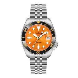 Đồng Hồ Nam Cadisen Diver Mechanical Man Watch C8220G-T3 Màu Bạc/Cam
