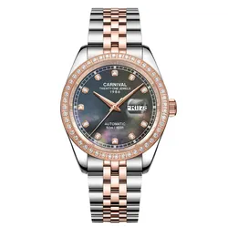 Đồng Hồ Nam Carnival Automatic Watch 8131G2-CH-DK Màu Demi (Bạc - Vàng Hồng)