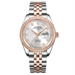 Đồng Hồ Nam Carnival Automatic Watch 8131G2-CH-T Màu Demi (Bạc - Vàng Hồng)