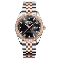 Đồng Hồ Nam Carnival Automatic Watch 8131G2-CV-D Màu Bạc Đen