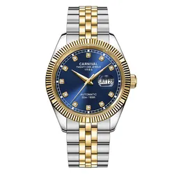 Đồng Hồ Nam Carnival Automatic Watch 8131G2-CV-X Màu Bạc Xanh