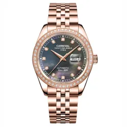Đồng Hồ Nam Carnival Automatic Watch 8131G2-VH-DK Màu Vàng Hồng
