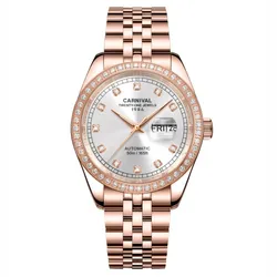 Đồng Hồ Nam Carnival Automatic Watch 8131G2-VH-T Màu Vàng Hồng