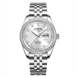 Đồng Hồ Nam Carnival Automatic Watch 8131G2-VT-T Màu Bạc