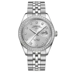 Đồng Hồ Nam Carnival Automatic Watch 8131G2-VT-TX Màu Bạc