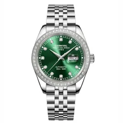 Đồng Hồ Nam Carnival Automatic Watch 8131G2-VT-XL Màu Xanh Lá