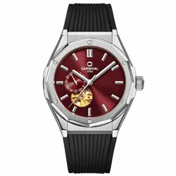 Đồng Hồ Nam Carnival Automatic Watch 8189G-VH-DCS-DO Màu Đỏ Bạc