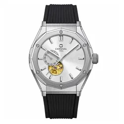 Đồng Hồ Nam Carnival Automatic Watch 8189G-VT-DCS-T Màu Đen Bạc