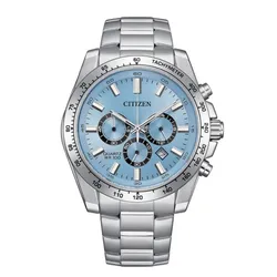 Đồng Hồ Nam Citizen Chronograph Quartz Blue Dial Watch AN8230-59L Màu Bạc