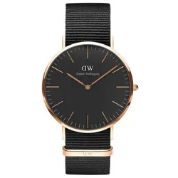 Đồng Hồ Nam Daniel Wellington Classic Cornwall 40mm DW00100148 Màu Đen