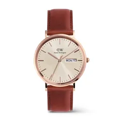 Đồng Hồ Nam Daniel Wellington Classic Day Display St Mawes Rose Gold Champagne DW00100829 Màu Nâu Đỏ