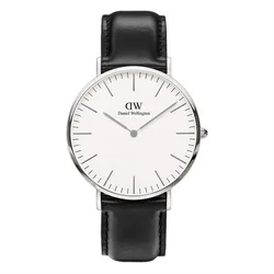 Đồng Hồ Nam Daniel Wellington Classic Sheffield Silver Màu Đen - Trắng