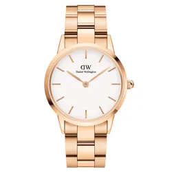 Đồng Hồ Nam Daniel Wellington Iconic Link 32mm DW00100211 Trắng Màu Trắng/ Vàng Hồng