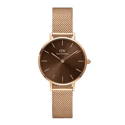 Đồng Hồ Nam Daniel Wellington Petite Amber Rose Gold Màu Nâu - Vàng