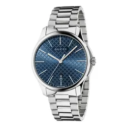 Đồng Hồ Nam Gucci G-Timeless Watch YA126316 Màu Bạc/Xanh