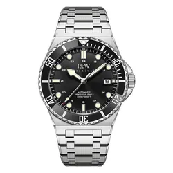 Đồng Hồ Nam I&W Carnival 726G-T2 Màu Bạc - Đen