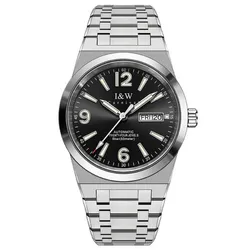 Đồng Hồ Nam I&W Carnival 730G-T2 Màu Đen - Bạc