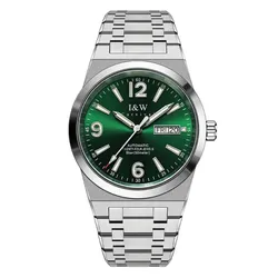 Đồng Hồ Nam I&W Carnival 730G-T3 Màu Bạc Xanh