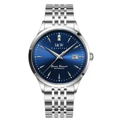 Đồng Hồ Nam I&W Carnival 731G-T2 Màu Xanh Bạc