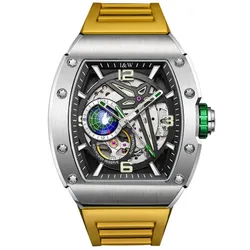 Đồng Hồ Nam I&W Carnival 737G-S3 Automatic Sport Màu Vàng Bạc