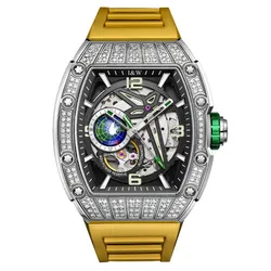 Đồng Hồ Nam I&W Carnival 737G1-S3 Automatic Sport Màu Vàng Xám