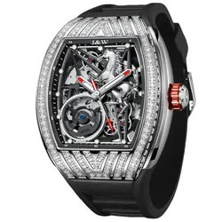 Đồng Hồ Nam I&W Carnival 768G-S1 Automatic Màu Đen Bạc