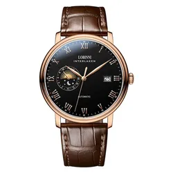 Đồng Hồ Nam Lobinni LB12032G-D2 Màu Nâu - Đen