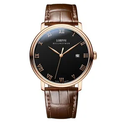 Đồng Hồ Nam Lobinni LB12033G-D2 Màu Nâu Đen