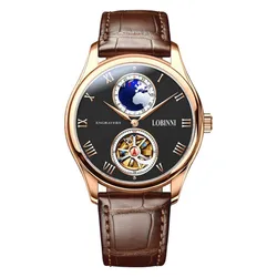 Đồng Hồ Nam Lobinni LB13006G-D2 Màu Nâu Đen