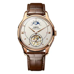 Đồng Hồ Nam Lobinni LB13023G-D1 Màu Nâu - Trắng