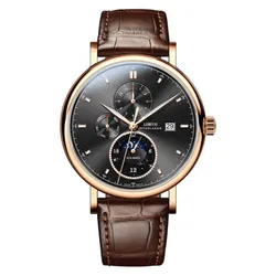 Đồng Hồ Nam Lobinni LB13056G-D2 Màu Nâu Đen